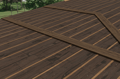 wooden roof sheathing