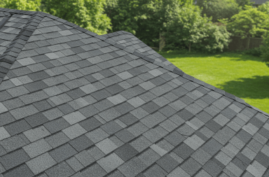 cross section view of a roof