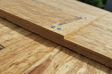 wooden roof sheathing